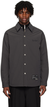 IZZUE GRAY QUILTED SHIRT