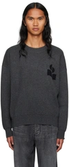 Isabel Marant Antea Logo-detail Pullover In 02an Anthracite