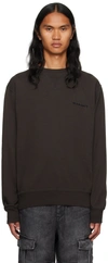 Isabel Marant Mikis Logo Sweatshirt In Faded Black