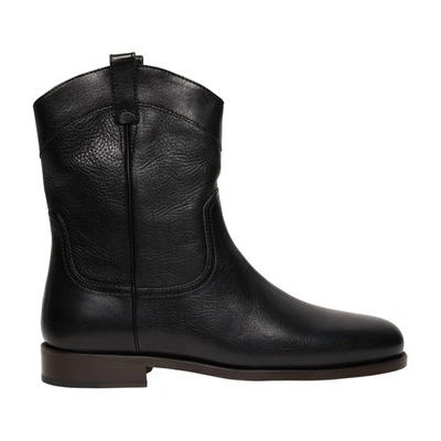 Lemaire Black New Western Chelsea Boots In Bk999 Black