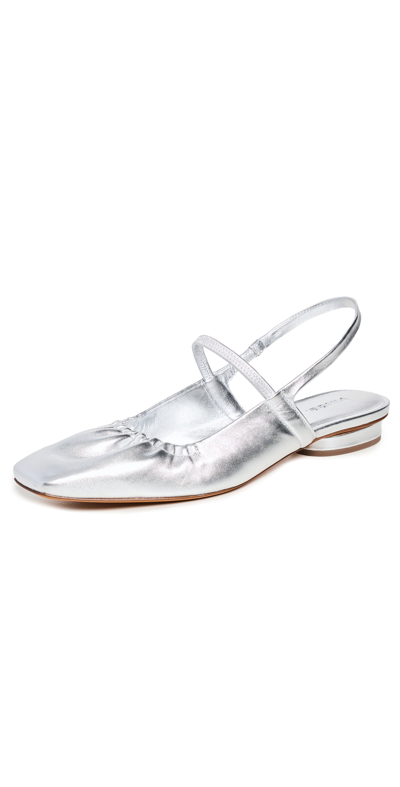 Vince Venice Flats In Warm Silver