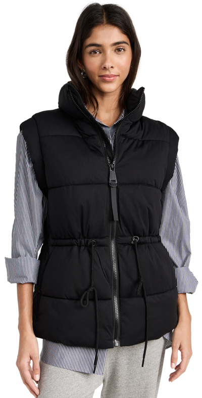 Avec Les Filles Puffer Vest In Black