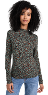 SCOTCH & SODA ALL OVER PRINTED MOCK NECK TOP CREATURES OF THE NIGHT FIELD
