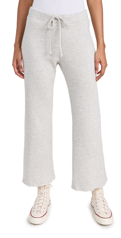 Monrow Lounge Cropped Sweatpants In White