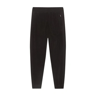 Orlebar Brown Duxbury Tapered Panelled Cotton-terry And Jersey Sweatpants In Black