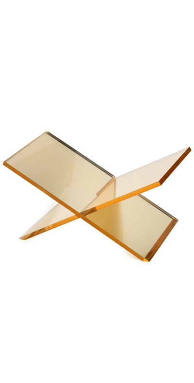 Tizo Design Lucite Book Stand Gold