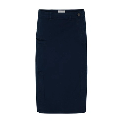 Lemaire Straight Skirt In Midnight_ink