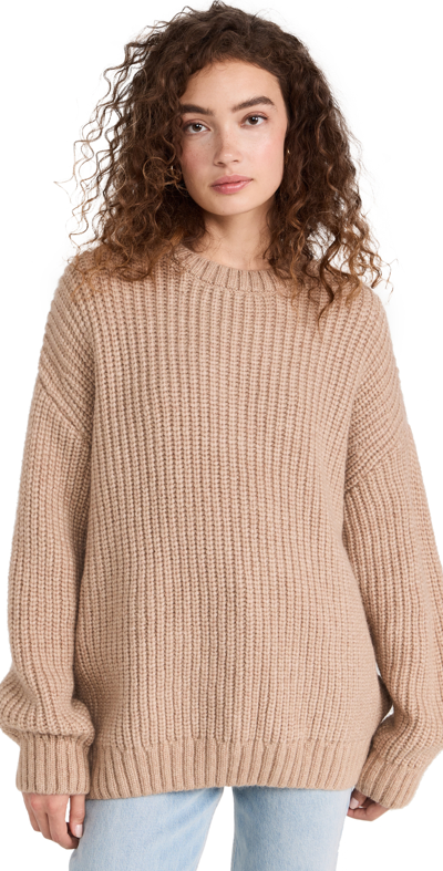 ANINE BING SYDNEY CREW SWEATER CAMEL