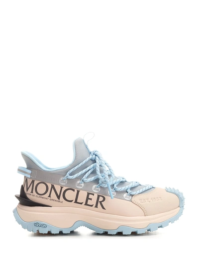 Moncler Trainers In Beige,blue