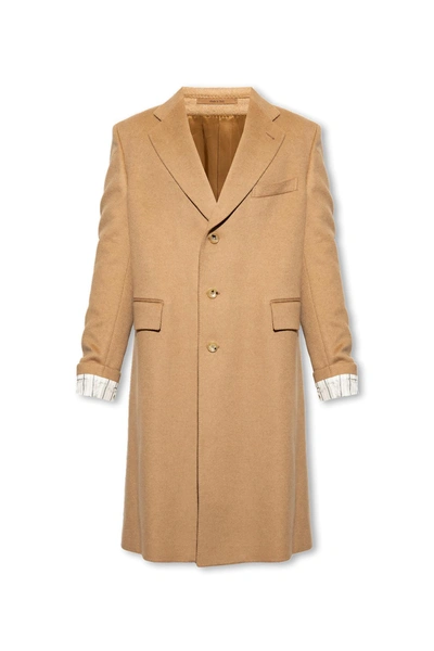 Gucci Camel Wool Coat In Default Title