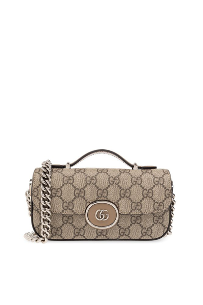 Gucci Gg Super Mini Shoulder Bag In Beige