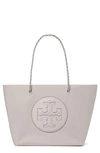 Tory Burch Women's Ella Leather Chain Tote Bag In Bay Gray