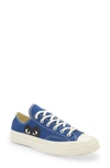 Comme Des Garçons Play Low Top Converse Big Heart In Blue