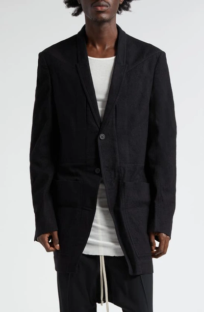 Rick Owens Men Fogpocket Lido Jacket In 09 Black