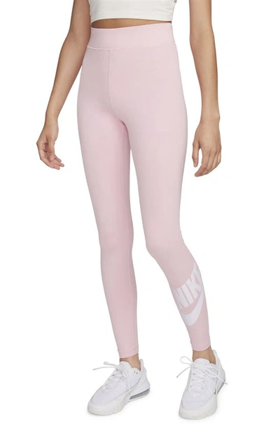 Nike Women's  Sportswear Classics High-waisted Graphic Leggings In Pink