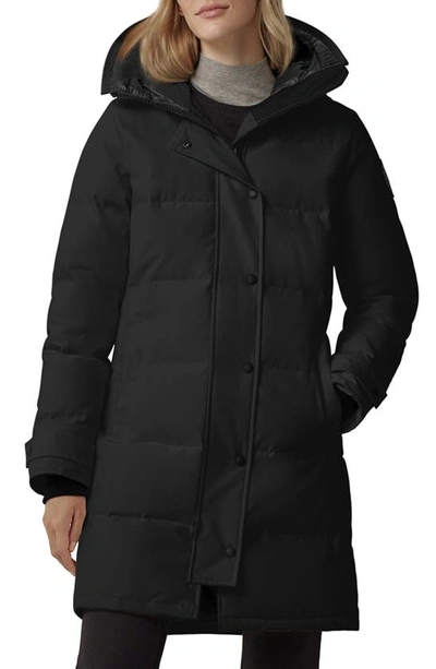 Canada Goose Shelburne Hooded Parka In Black - Noir