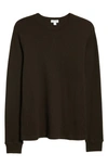 Sunspel Waffle-knit Supima Cotton Henley T-shirt In Blue