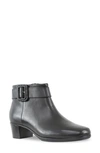 Munro Callie Water Resistant Bootie In Black Leather