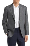 TED BAKER JAY SLIM FIT MICROCHECK STRETCH WOOL SPORT COAT