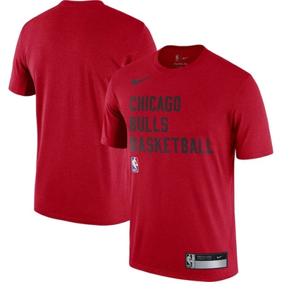 Nike Men's  Red Chicago Bulls 2023/24 Sideline Legend Performance Practice T-shirt