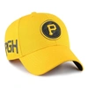 47 '47  GOLD PITTSBURGH PIRATES 2023 CITY CONNECT MVP ADJUSTABLE HAT