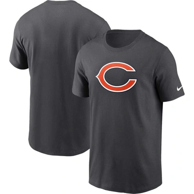 Nike Chicago Bears Logo Essential  Men's Nfl T-shirt In Anthracite