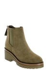 Mia Sefi Chelsea Boot In Khaki Burnish Suede