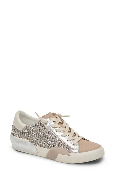 Dolce Vita Zina Sneaker In Dk Silver Multi Knit