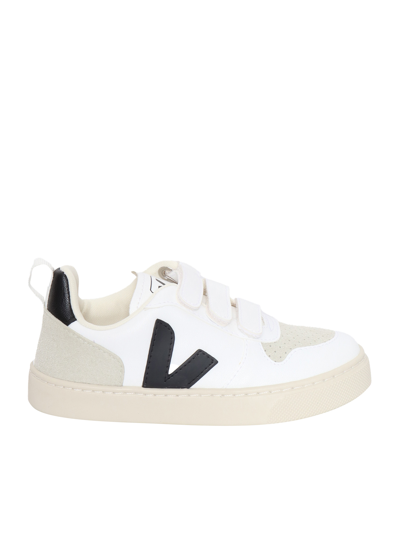 Veja Small V-10 Cwl Sneakers In White
