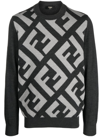 Fendi Pullover In Grey