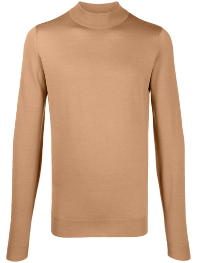 John Smedley Harcourt Wool Jumper In Brown