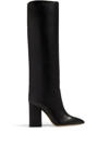 Paris Texas 'anja' Black High Boots With Block Heel In Leather Woman In Black