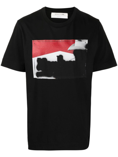 Alyx Graphic-print Crew-neck T-shirt In Black