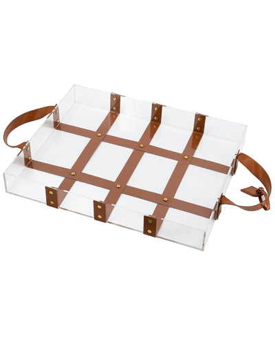 R16 Home Acrylic Tray Leather Straps