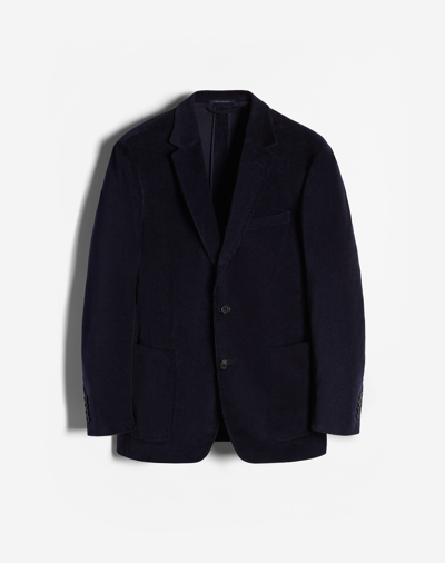 Dunhill Cotton Cashmere Corduroy Mayfair Jacket In Black