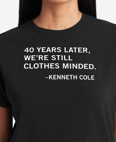 Kenneth Cole Site Exclusive! 40th Anniversary Fashion Week T-shirt In Black
