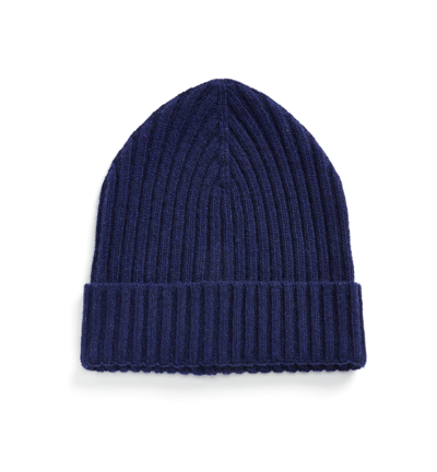 La Canadienne Haley Cashmere Hat In Navy