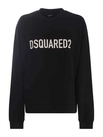 Dsquared2 Sweatshirt  In Cotton In Nero
