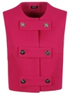 Versace Pink Medusa Vest In Hot Pink