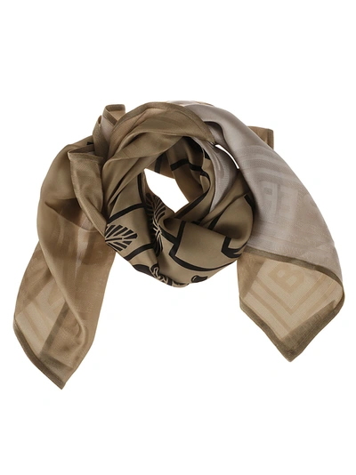 Burberry Printed Scarf In Archive Beige