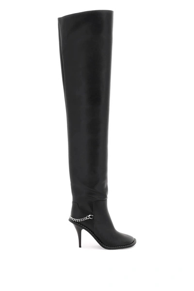 Stella Mccartney Ryder Vegan Leather Over-the-knee Boots In Black