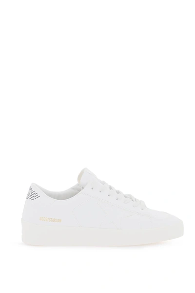 Golden Goose Faux Leather Stardan Sneakers Women In Optic White (white)