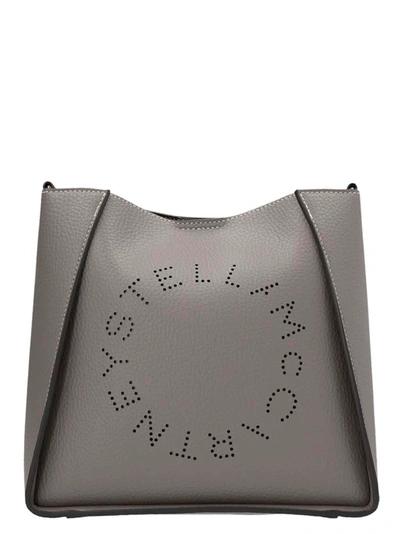 Stella Mccartney Grainy Mat Crossbody Bag In Grey