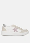 London Rag Perry Glitter Detail Star Sneakers In Grey