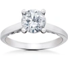 Pompeii3 1 1/2 Ct Lab Created Eco Friendly Diamond Gabriella Engagement Ring 14k White Gold In Silver