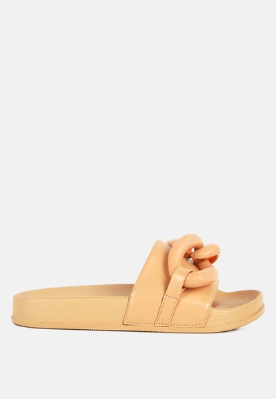 London Rag Riverside Lounge Slides In Beige