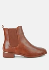 London Rag Yacht Winter Basic Ankle Boots In Brown