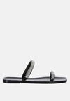 London Rag Fenta Diamante Detail Jelly Flats In Black