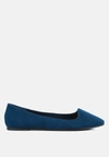 London Rag Eyeore Microfiber Casual Ballerinas In Blue