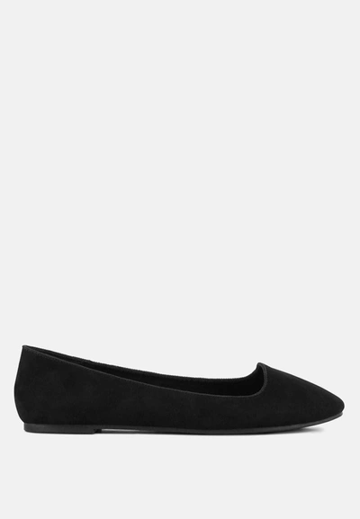 London Rag Eyeore Microfiber Casual Ballerinas In Black